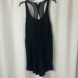 Aritzia Wilfred Sheer Black Silk Halter Dress Small
